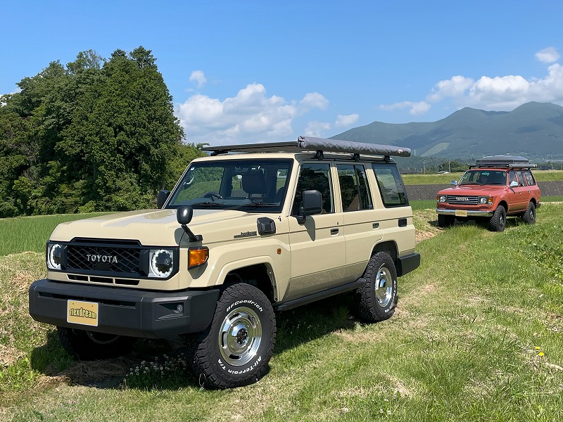 ランクル70丸目 再再販GDJ76Wとランクル80丸目