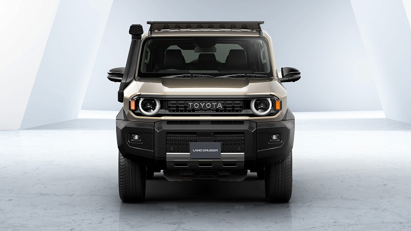 ランクルFJ 丸目 海外カスタマイズ仕様 ARBルーフラック・サイドステップ・アンダーガード・シュノーケル(正面)