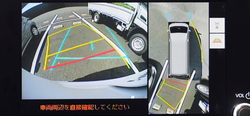 新型ハイエース9型 パノラミックビューモニター 画面イメージ