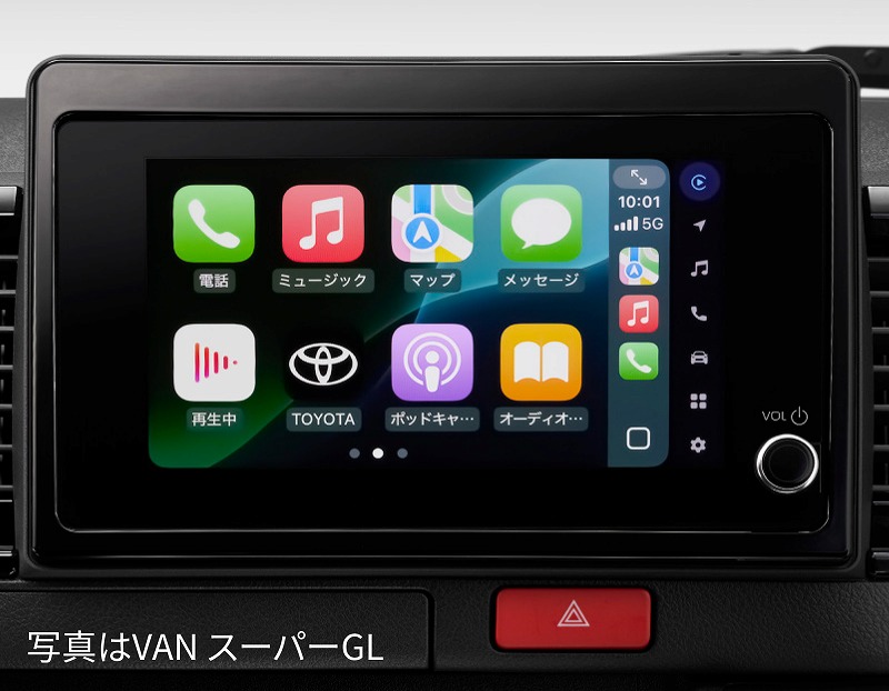 新型ハイエース9型 ８インチディスプレイオーディオ（コネクテットナビ対応）