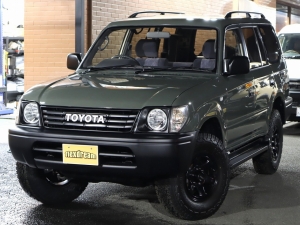 ランクルプラド キャンプ　車中泊　丸目フェイス